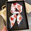 70Cm Dot Pattern Scarf Imitation Silk Square Scarf Women Neckerchief Female Luxury Square Scarves Satin Hijab Ribbon Bandana