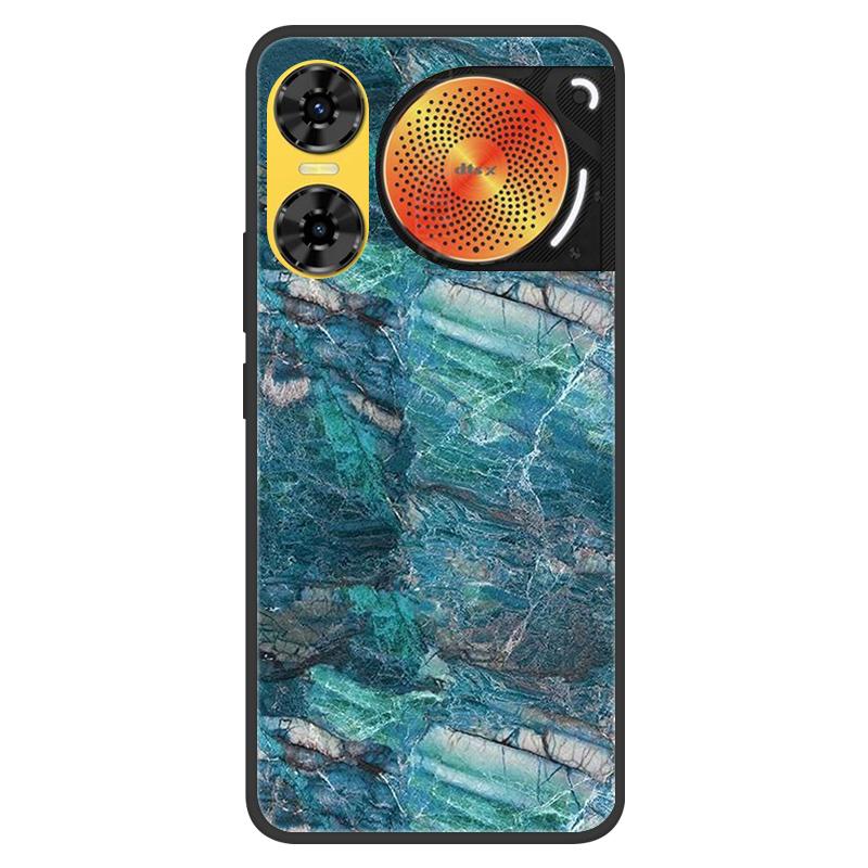 For ZTE Nubia Music 2 Case 2025 Soft Black Silicone Bumper Butterfly Painted Phone Cover for Nubia Music2 Cases Fundas Capa