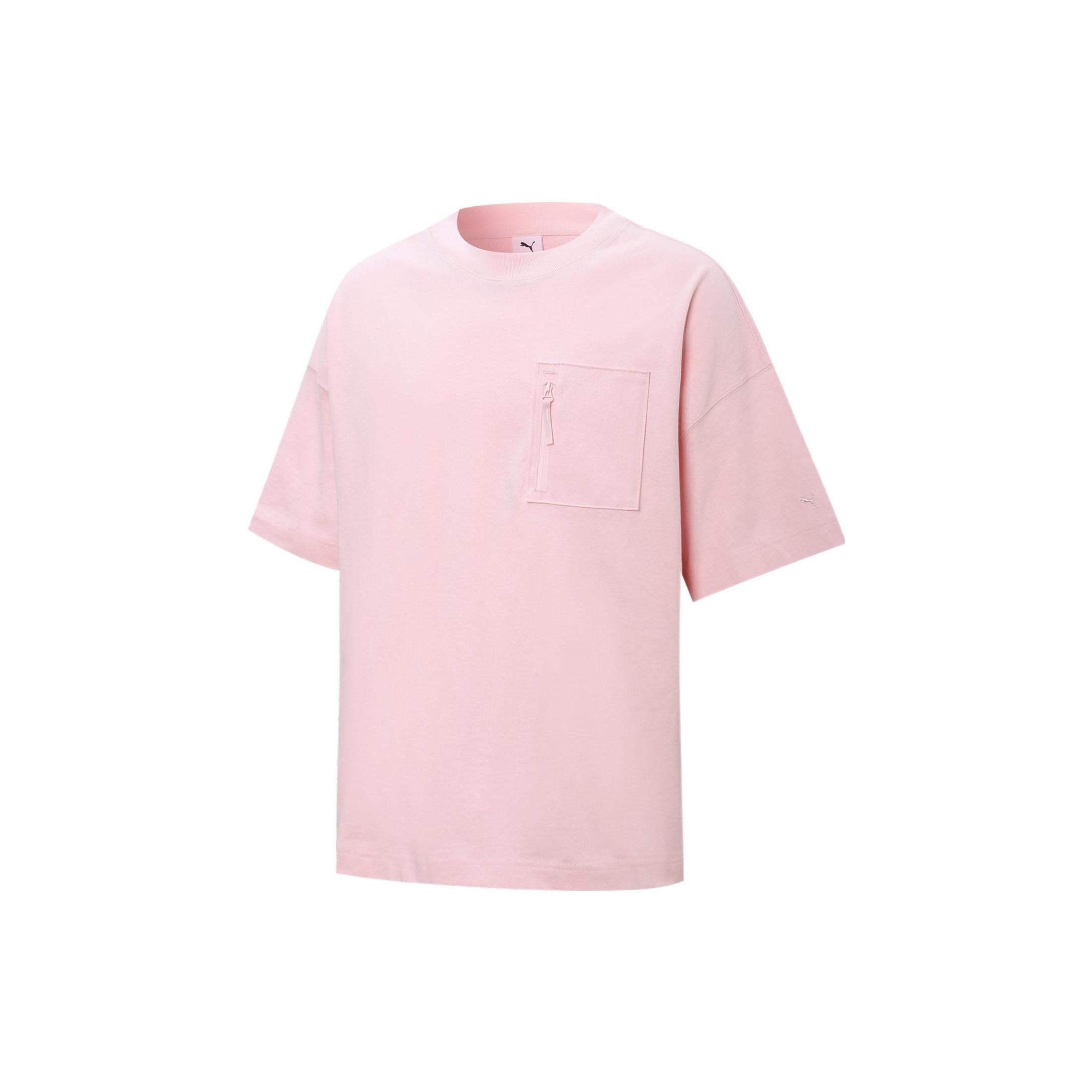 PUMA Logo Pocket T-Shirt Pink Men s 534670-16 M