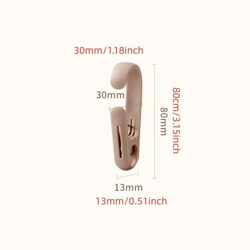 Space Saving Hook Clip For Bathroom Hanging Kitchen Utensils Towels Clothes Multi Purpose Home Storage Accessories Organizer