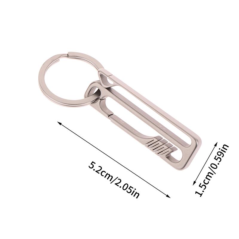Titanový Klíčenka Vlastní Nápis Lehký Titanový EDC Nástroj Muži Pás Klíčenka Závěsná Spona Držáky na Klíče od Auta