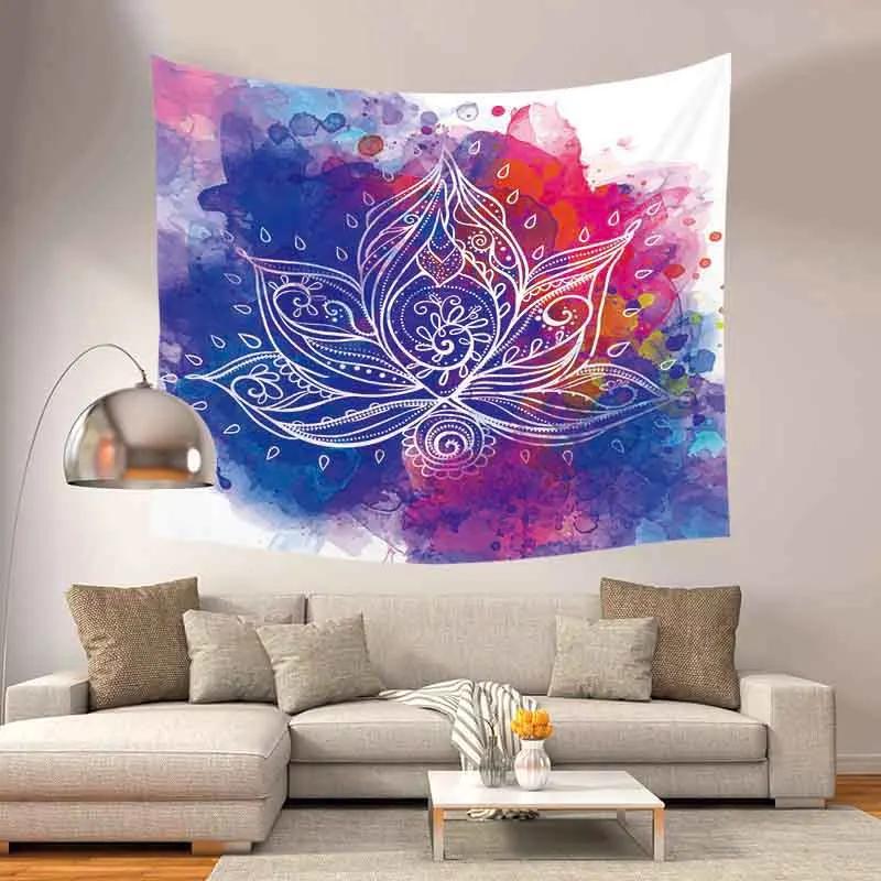 Tapestry Bedspread Yoga Mat Blanket Colorful Mandala   Home Decor Wall Hanging