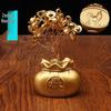 Prosperity Money Bag Ornament: Daily Income Gold Tree, Creative Desktop Decor, New Home Entrance, Hall & Car Gift.