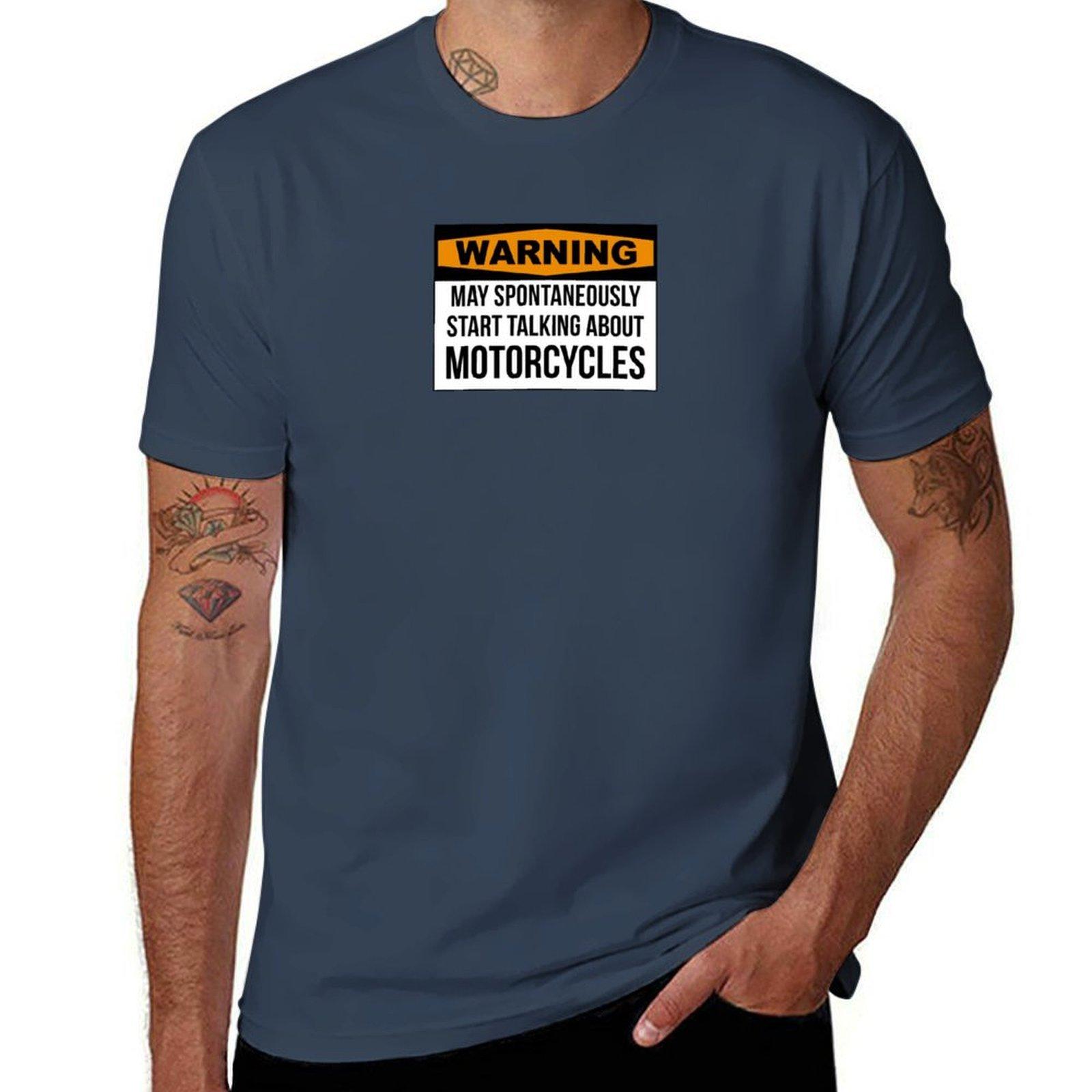 Funny Motorcycle TShirt Sporty Breathable Short Sleeve TShirt S