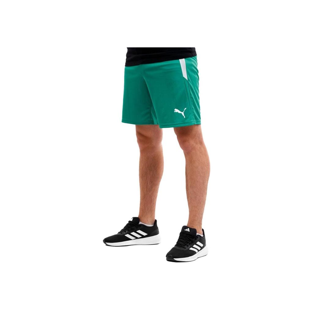 Puma Moisture Wicking Running Fitness Mid Waist Logo Five Point Casual Shorts Men shorts Green 704924-05