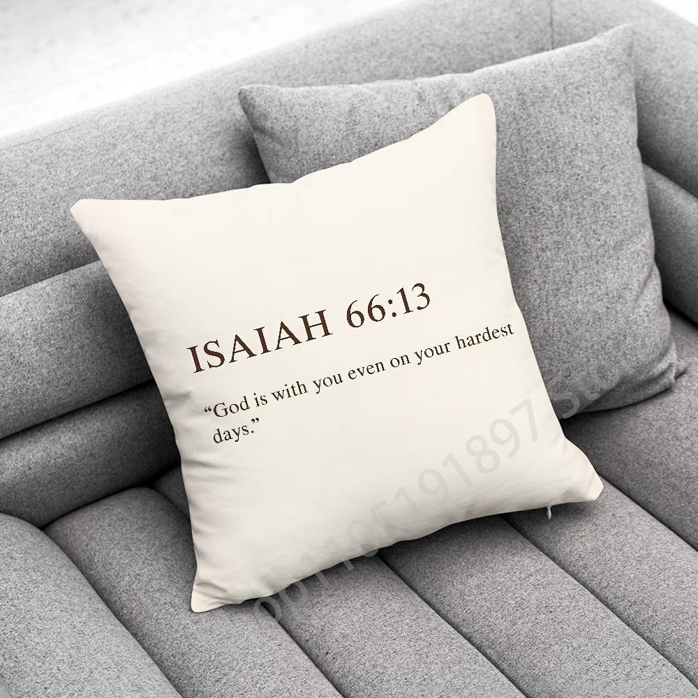 God Jesus Isaiah Psalm Jeremiah Romans Throw Pillow Case For 45x45cm 40x40cm 30x30cm 50x50cm 55x55cm Square Home Pillowcase Case