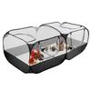 Portable Chicken Run Coop Foldable Small Animal Pen Outdoor Pet Fence for Hen Duck RabbitBlack
