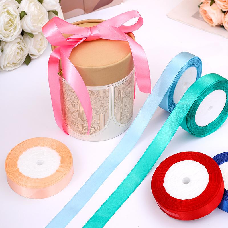 22meters/roll Wide 2cm Satin Ribbon Wedding Holiday Season Party Decor DIY Making Handmade Gift Wrapping Crafting Materials