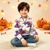 Kids Halloween Print Knit Sweatshirt Pullover Top