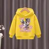 2025 New Hippo Printed Children's Hoodie Soft and Breathable Fabric Hoodie Long Sleeve Sportswear for Girls' Casual Daily Clothing