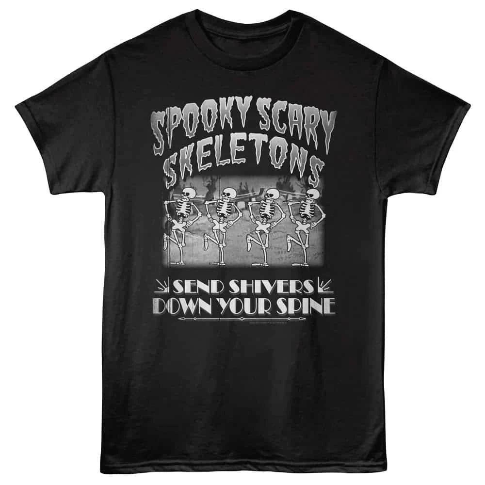Spooky Scary Skeletons Line Dancing Men s T Shirt XXXXL