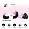Cluster Lashes Individual Extensions Mixed Tray DIY Eyelash Set Soft Natural Curl Long Lasting for Party and Everyday Use