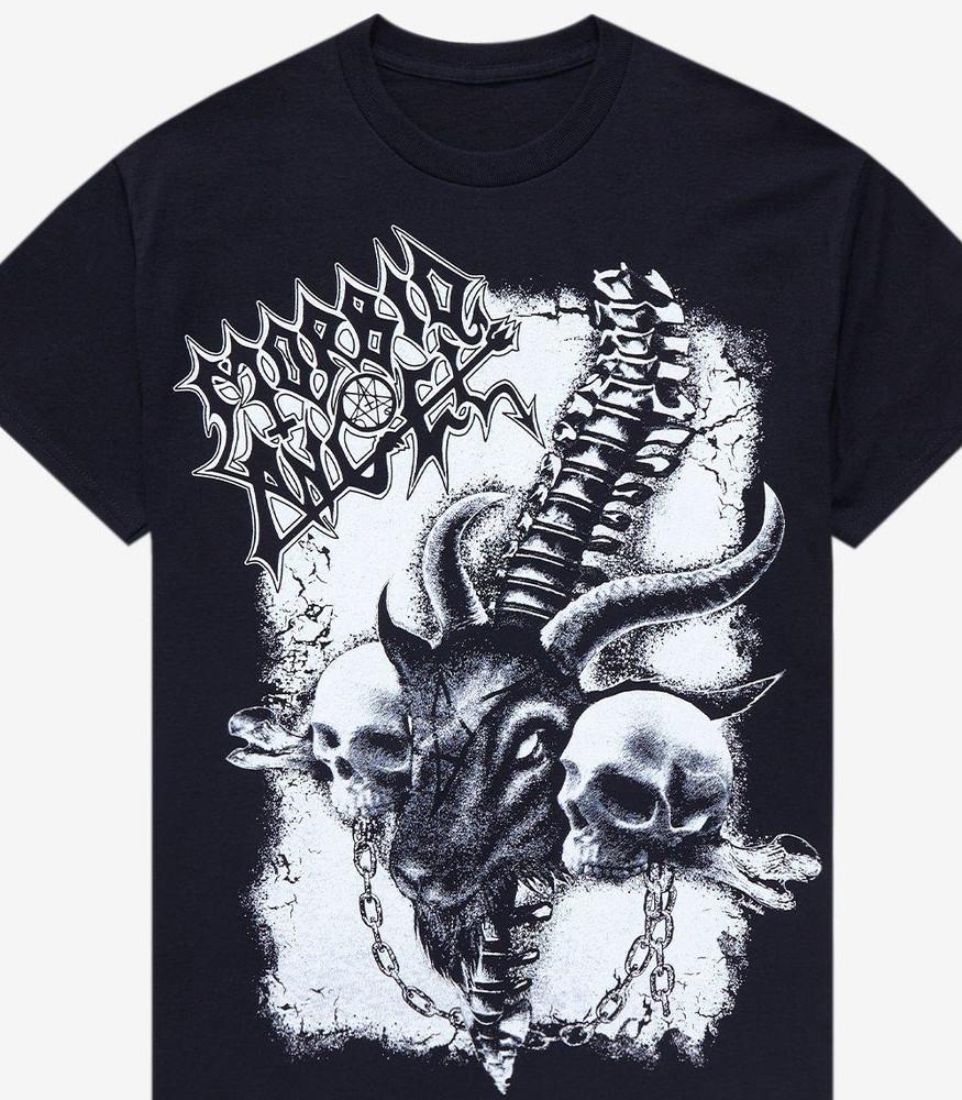 NEW Morbid Angel Band Artwork Black T-shirt Short Sleeve All Sizes Unisex T-Shirt