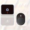 Smart WiFi Doorbell, Built-in Battery - Wireless Security Camera, Easy Home Monitoring, Home Security, Stylish Black Design, Advanced Audio Technology