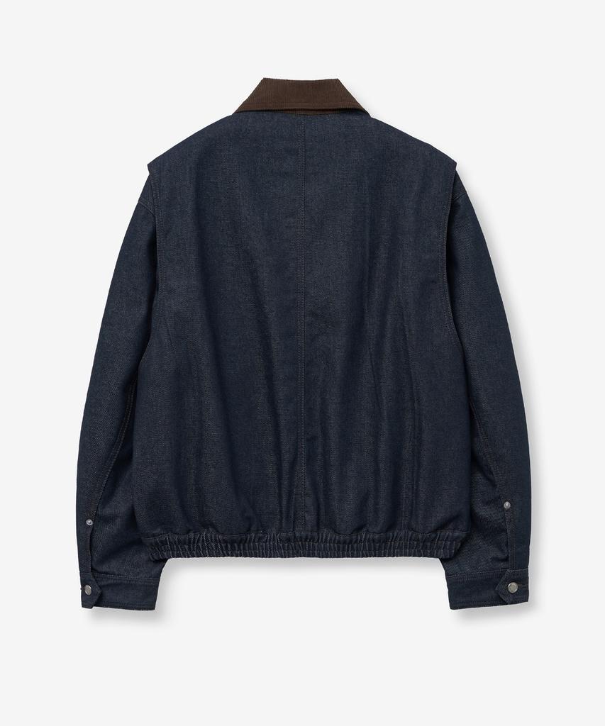 Minav Non-Faded Denim Work Jacket [Indigo]
