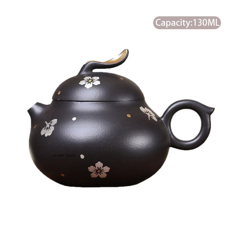 

130ml Chinese Yixing Purple Clay Teapot Famous Handmade Rabbit Tea Pot Household Beauty Tea Infuser Zisha Kettle Tea Set Teaware