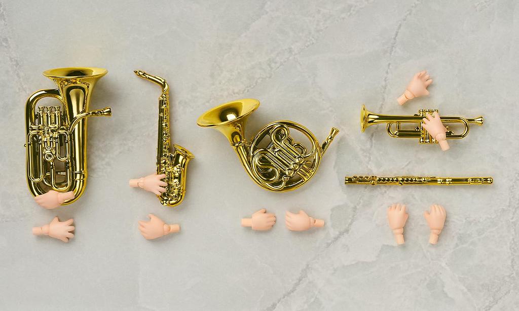 GOOD SMILE COMPANY Nendoroid Doll Wind Instrument Parts Painted Movable Figure Set, Plastic,