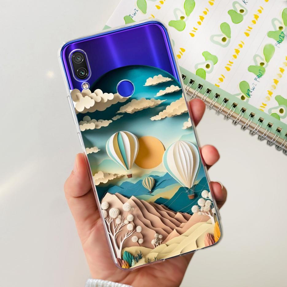 For Xiaomi Redmi Note 7 Pro Case New Fashion Painted Cover Clear Silicone Soft TPU Phone Case For Redmi 7 Redmi7 Note7 Pro Shell