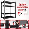 78''H*36''W Garage Shelving Heavy Duty Storage Shelves for Garage, 2500 LBS Adjustable 5 Tier Shelving Unit, Metal, Customized