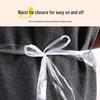 Suncojia Disposable Transparent Aprons (50 Pack)
