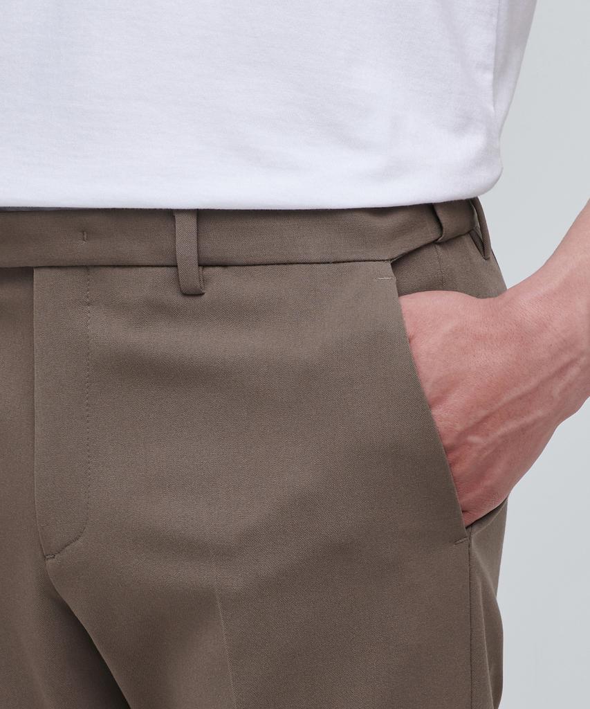 Musinsa Standard Skinny Hidden Banding Crop Slacks [Light Brown]