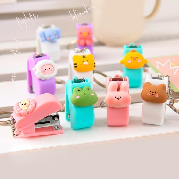 Adorable Miniature Stapler With Keyrings Tiny Keychain Stapler 20 Sheets Capacity For School Offices And Corporate Gifts