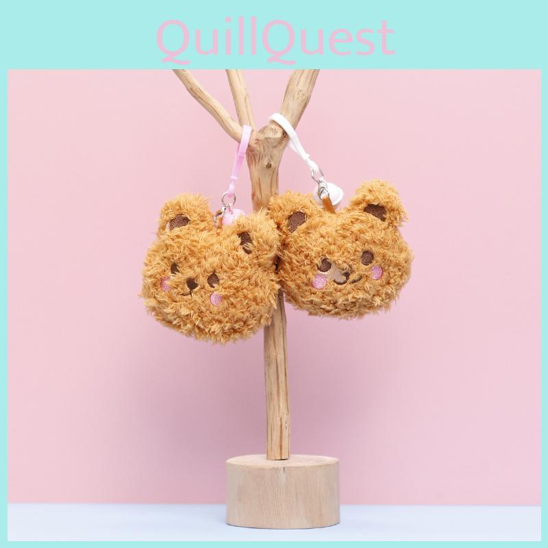 Adorable Mini Plush Toy Bear Doll Cute Keychain Accessory Perfect For Girls Bags