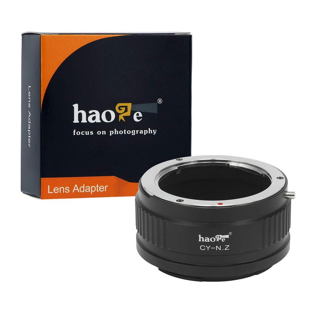 Haoge Manual Lens Mount Adapter for CY Mount Lens to Nikon Z Mount Cameras Contax/Yashica C/Y (Z6, Z7, etc.)