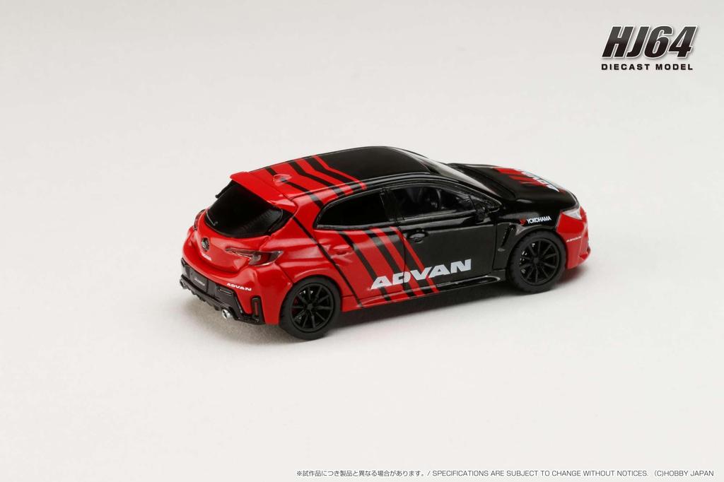 HJ64 Toyota GR Corolla RZ YOKOHAMA ADVAN COLOR Finished Product 1/64