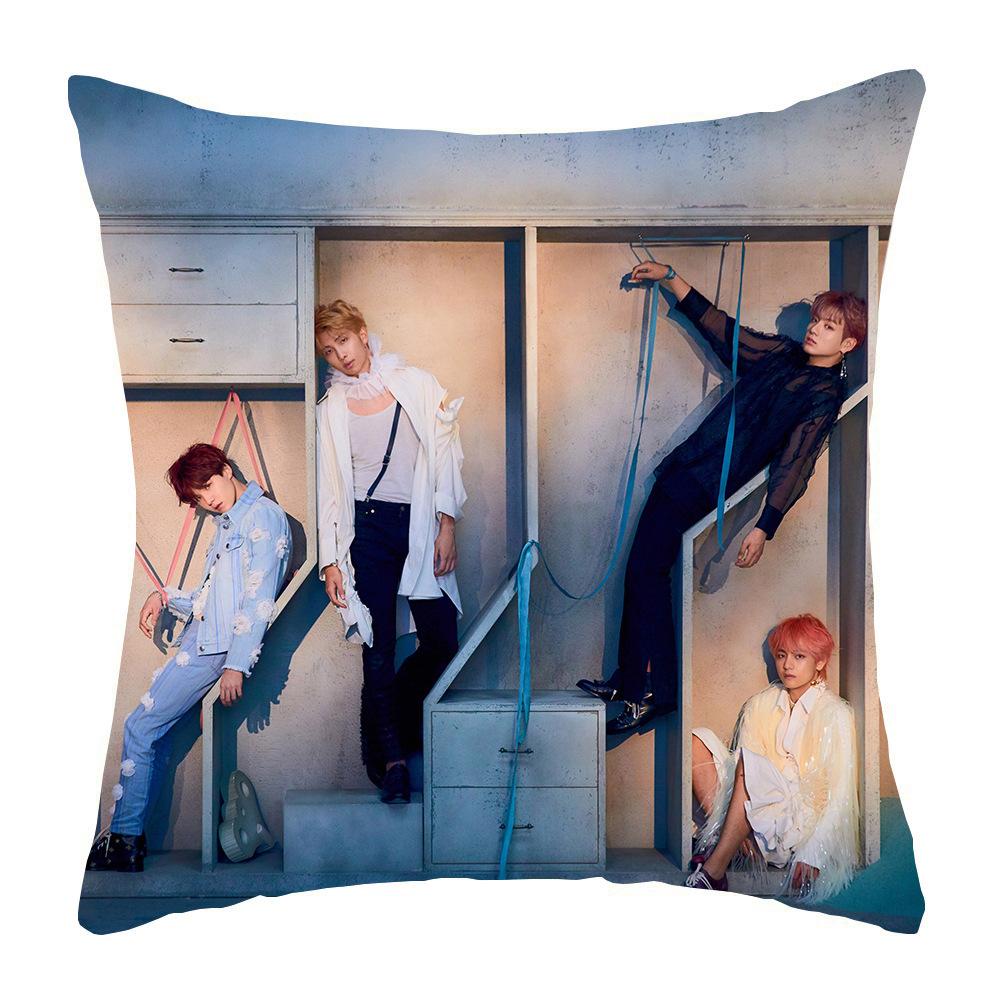 Of The Soul 7 Print Pillow Case Decorative Kpop Bangtan Boys Cover Cushion