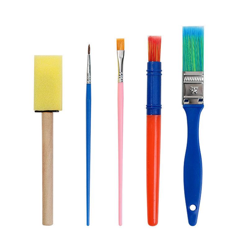 Children s Creative 5-Piece Paint and Sponge Brush Set 5-piece Sponge Brush Set синий