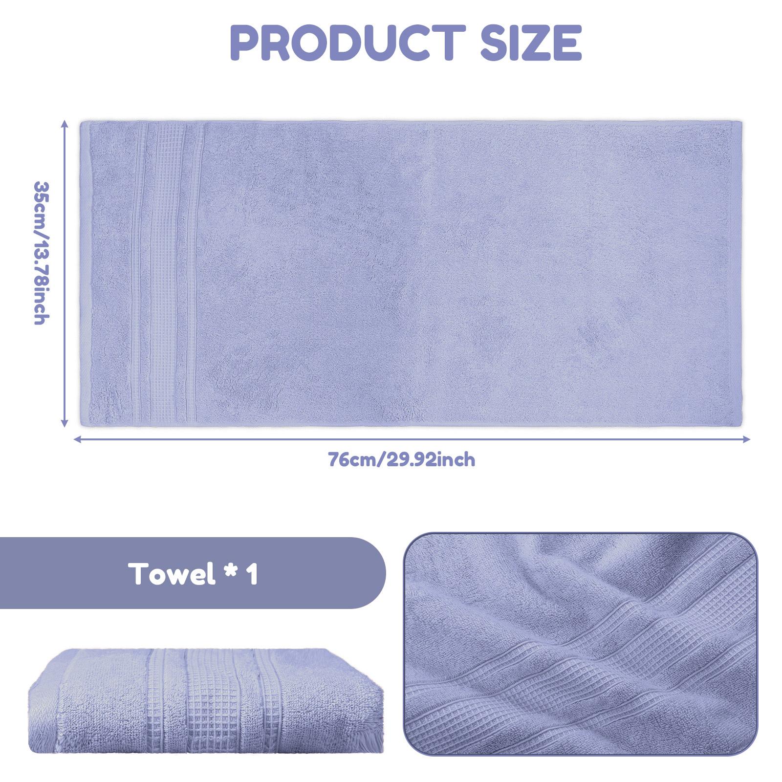 

76x35 CM Face Towel Soft Cotton Washcloth Rapid Moisture Absorption Hand Towel Comfortable Bathroom Towel for Home Restroom