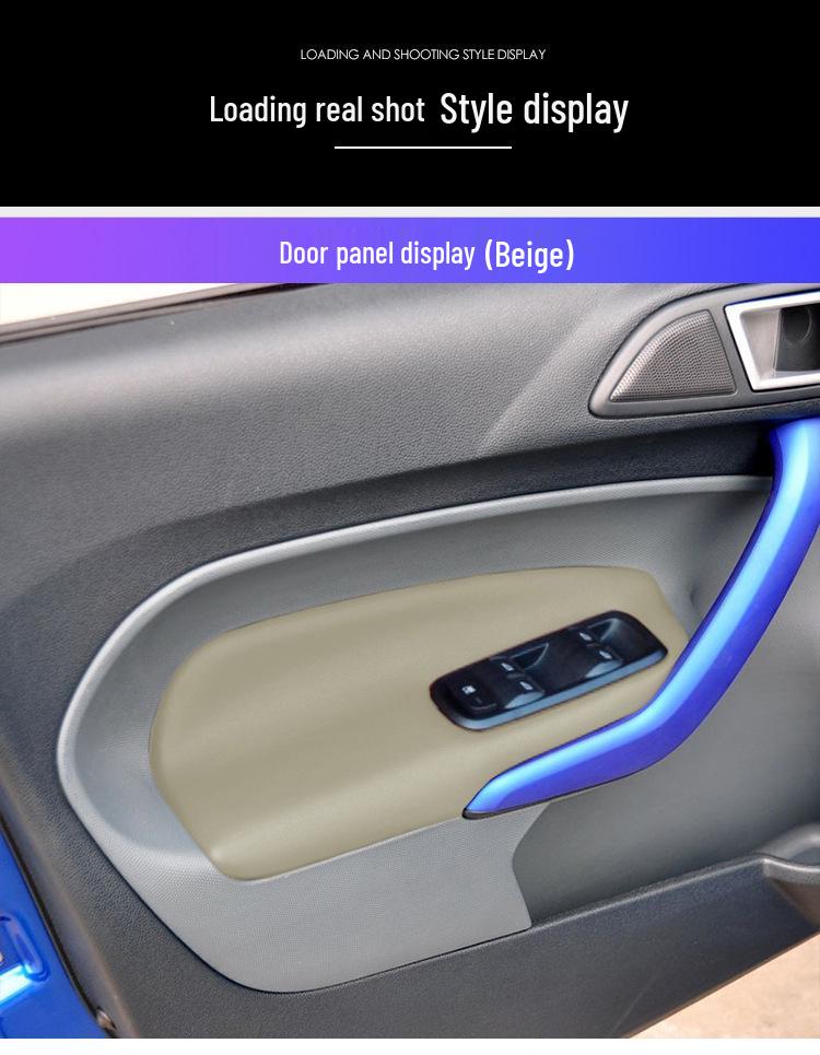 Ford Fiesta (09-14) Leather Door Panel & Armrest Cover for Interior Upgrade