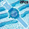 2 Pezzi Orologio da Polso Giocattolo Squirta Acqua Pistola ad Acqua Divertente Sparatutto Scherzo Per Estate Piscina Spiaggia Festa Gadget Per Adulti e Bambini