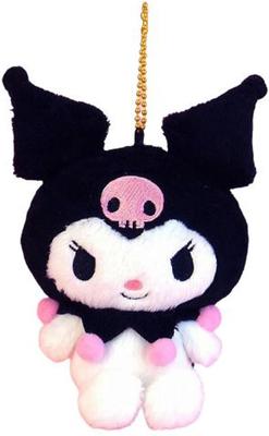 Nakajima Corporation Sanrio Fluffy Plush Kuromi Mascote 147950-20