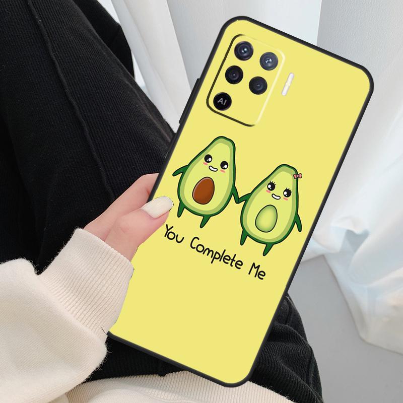 Avocado-Muster-Hülle für Oppo A96 A76 A16 A60 A98 A58 A78 A18 A38 A80 A40 A77 A57 A17 A74 A54 A94 A15 A5 Pro