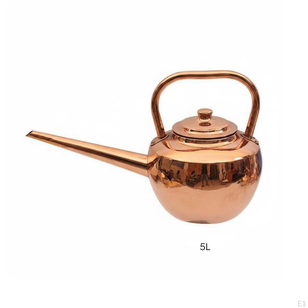 Handmade Copper Pouring Pot Thickened Pure CopperWarm Kettle Induction Compatible Base for