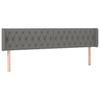 Vidaxl Wingback Headboard, Dark Grey, 183X16X78/88 Cm, Fabric