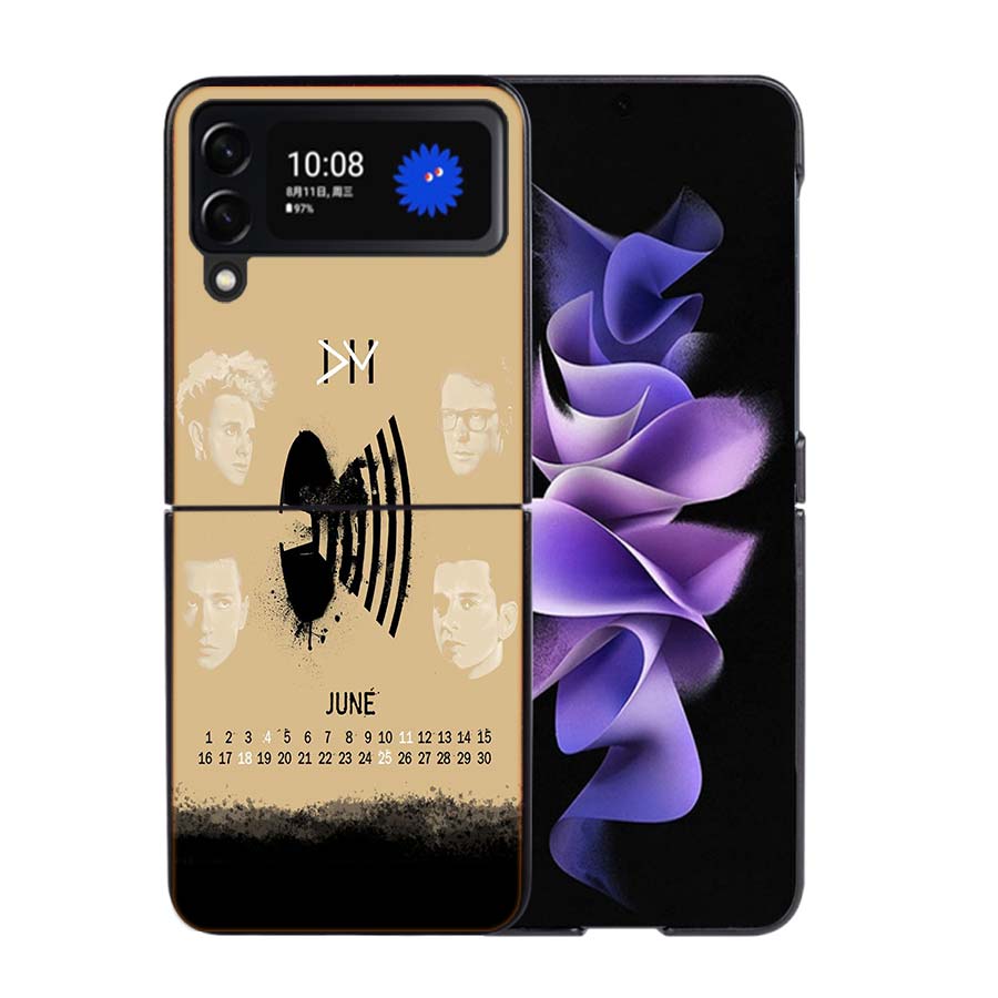 

Rock Band Depeches Modes Phone Case For Samsung Z Flip 7 6 5G Galaxy Z Flip4 Z Flip5 Z Flip3 Coque Black Hard PC Shell Protectiv Samsung Z Flip 6 5G