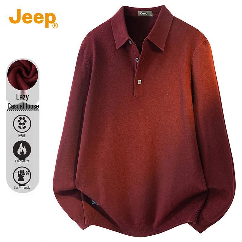 

JEEP Men s Polo Neck Knit Sweater 3XL