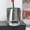 12/20oz Stainless Steel Milk Frothing Pitcher with Temperature Display Espresso Milk Frother Pitcher Jug for Latte Art Barista