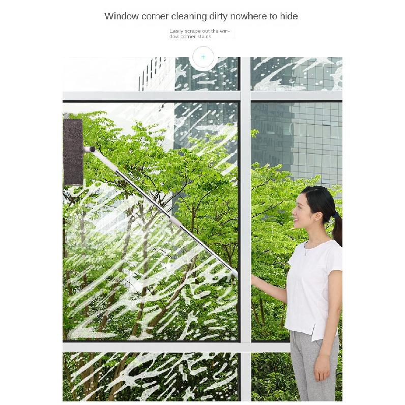 Glass Cleaning Mop Telescopic Rod Window Cleaning Tools Windows Wiper Long Handle Washing Window Brush Cleaner Products For Home