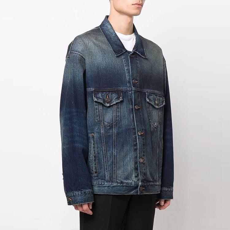Balenciaga Denim Jacket Men's Blue 671889TJW754021