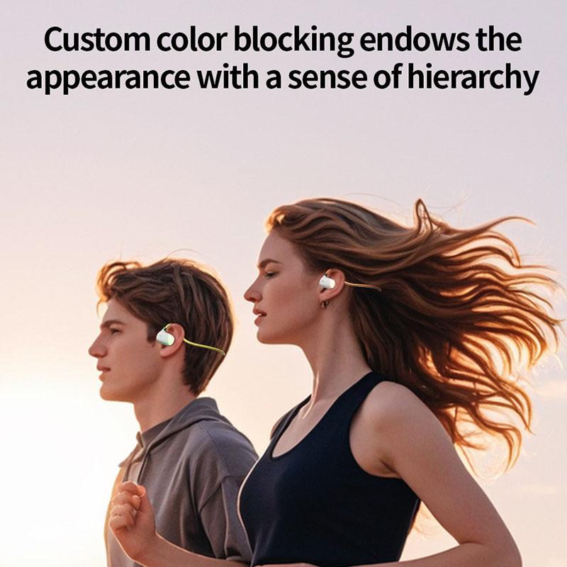 Waterproof Glowing Wireless Sport Headphone Air Conduction HiFi Stereo Music Headset With HD Microphone Low Latency Transmission