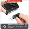 Action-Kamera Schnelle Lösungsbefestigung Bidirektionales Magnetverschluss Leicht 360 Grad Drehbar Staubdicht für Sportaufgaben