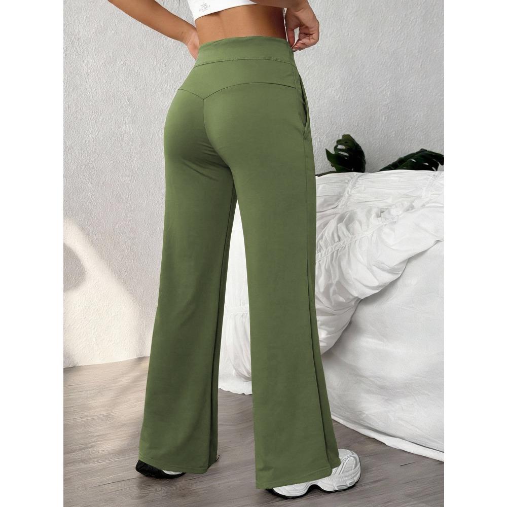 Straight Leg Sports Pants for Women, New Loose Quick Drying Pilates, Running Training Yoga Pants Fitness Suit