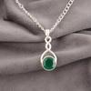 Green Onyx Gemstone Jewelry, Handmade Silver Jewelry, 925 Sterling Silver Beautiful Pendant Gift For Mom