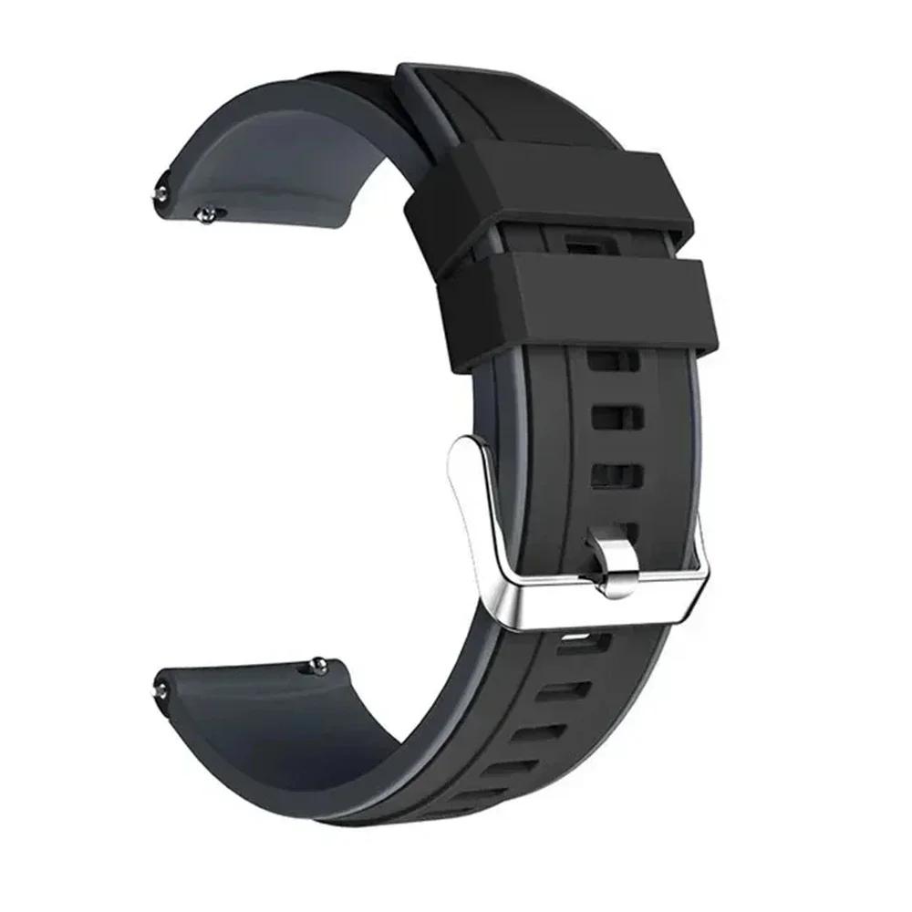 

Sports Silicone Strap For Xiaomi Watch Color 2 Band For Xiaomi Mi Watch S2 S1 Pro Replacement Soft 20mm 22mm Breathable Bracelet 20mm черный серый