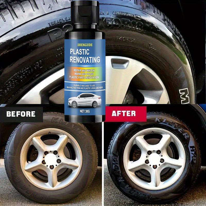 Car Plastic Restorer, Ceramic Coating, 2-3 Years of Long-Lasting Protection, Restoration, Whitening, Black Gloss, Plastic Trim and Rubber Maintenance