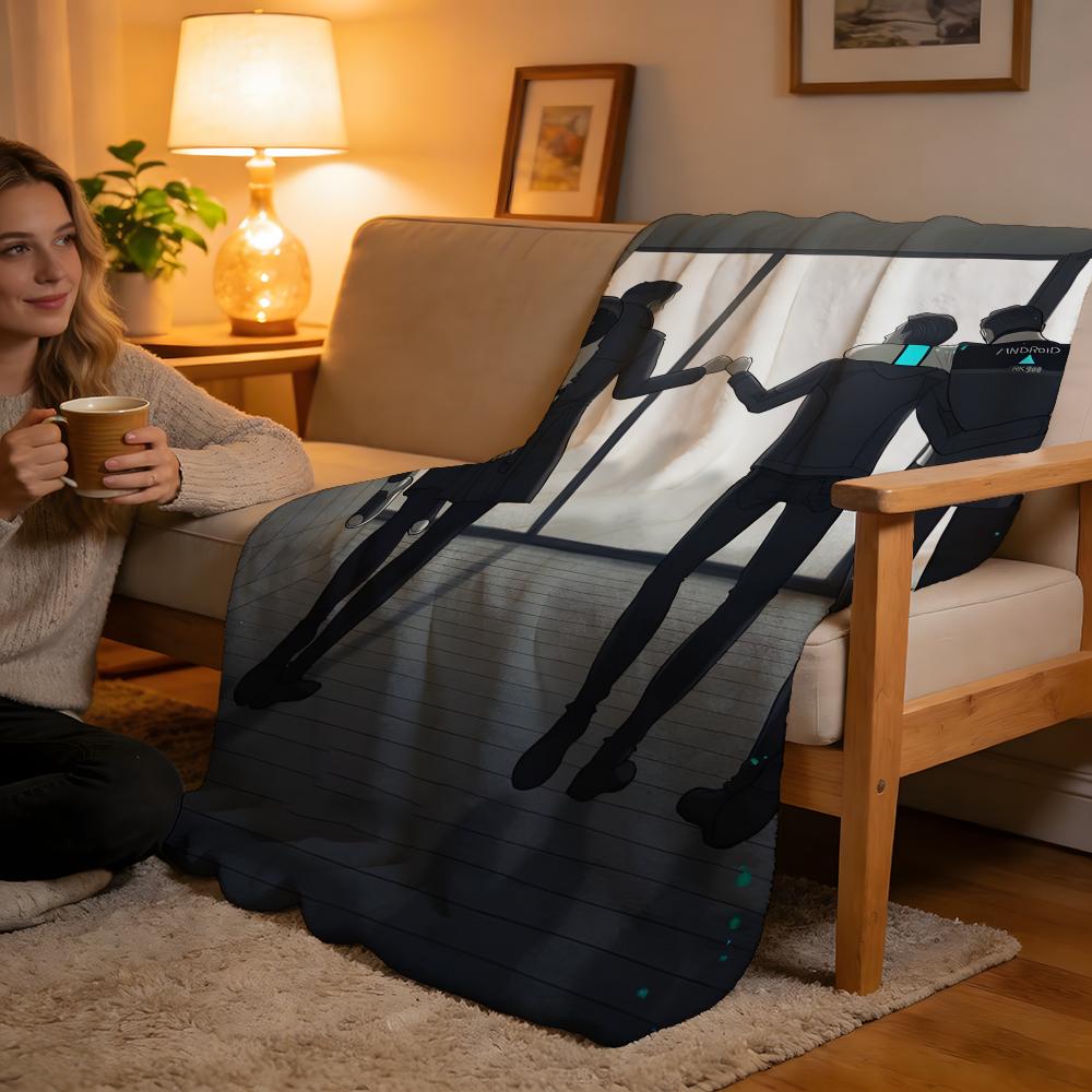 Throw High-Density Short Plush Blanket For Sofa Nap Air-Conditioned Room Soft Skin-Friendly DetroitBecome Human